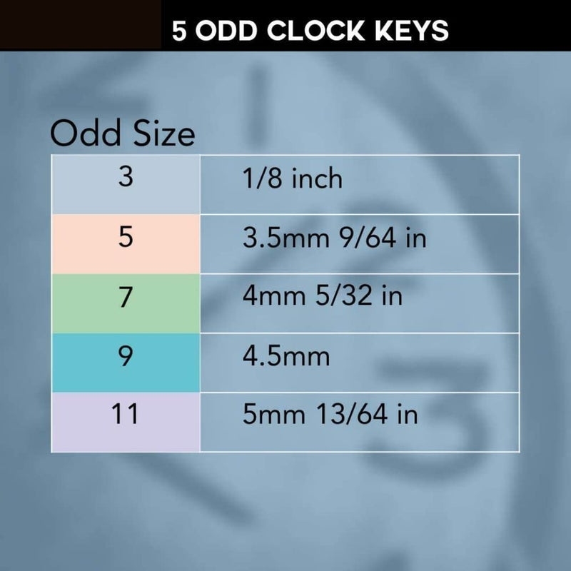 Brass Blessing : 5 Prong Brass Clock Key for Winding Clocks, ODD Numbers, 1 Piece (5023) - Image 5